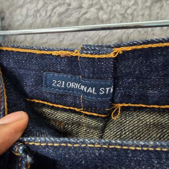 Lucky Brand Jeans Men's Blue 221 Straight Dark Wash Denim Size 40x 27 *ALTERED - Picture 6 of 14